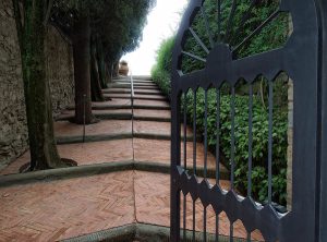Gate to Castello Vichiamaggio, Italy